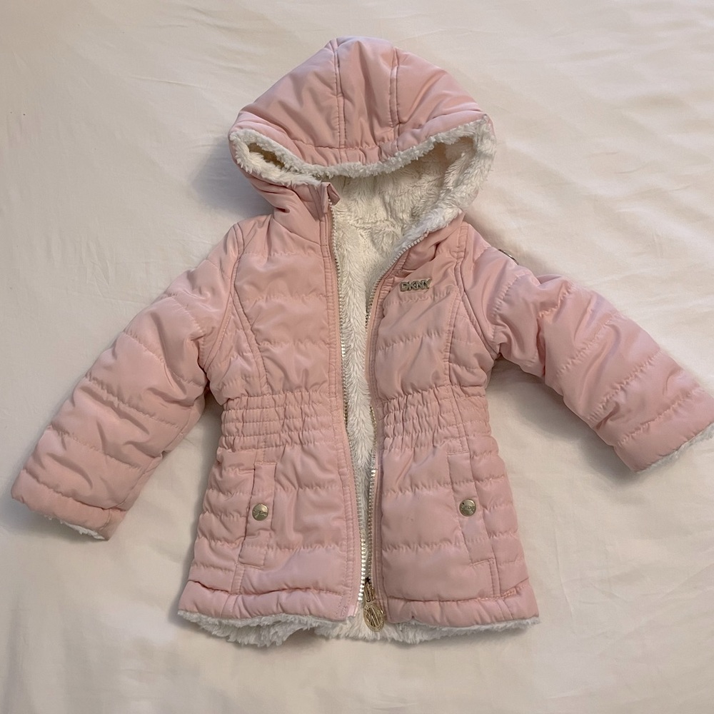 DKNY winter coat lined with soft fur
